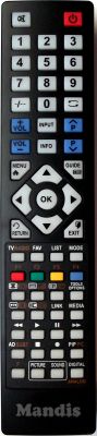 Equivalent remote control Supratech HVS57656