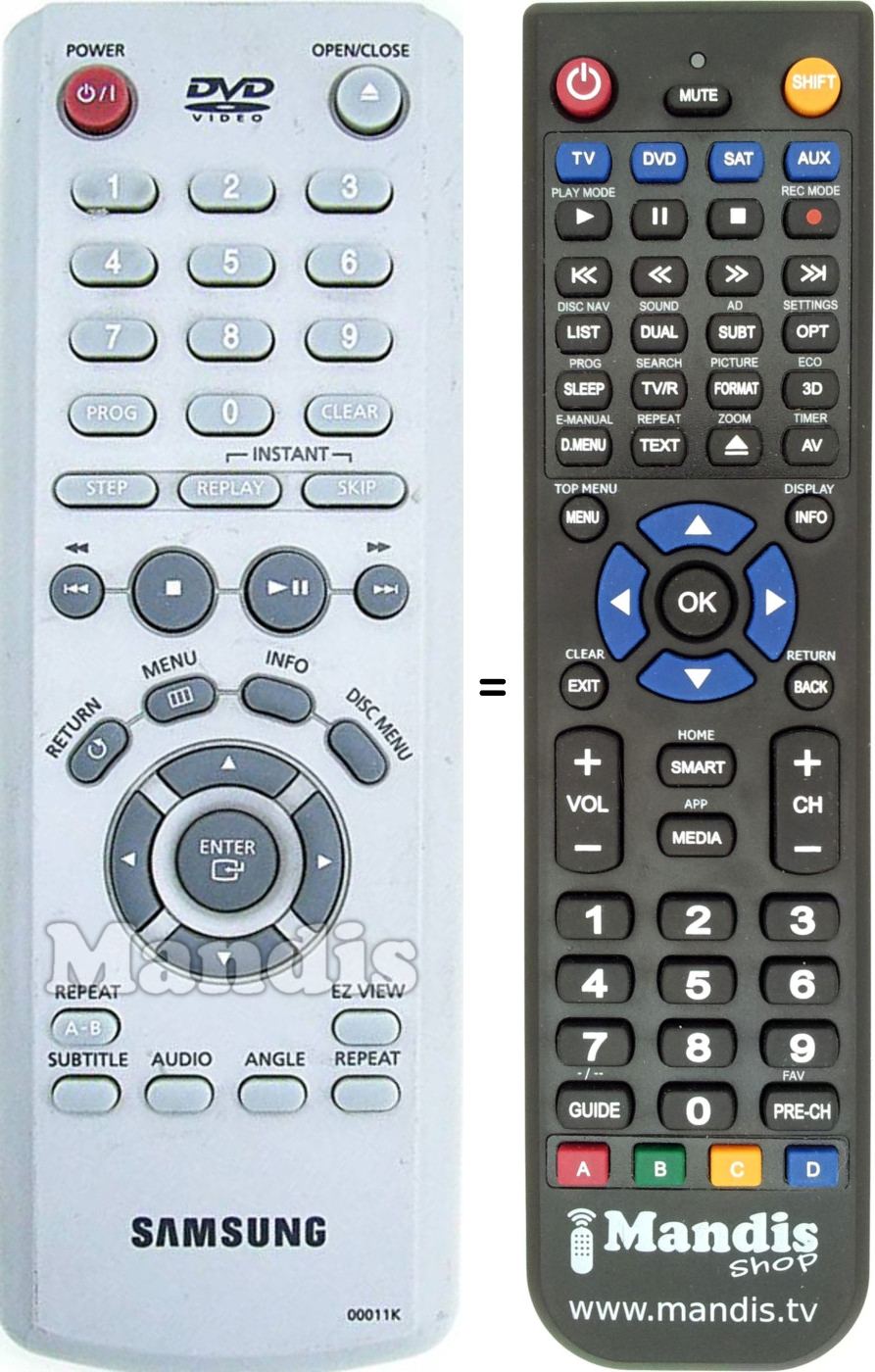 Replacement remote control Samsung AK5900011K