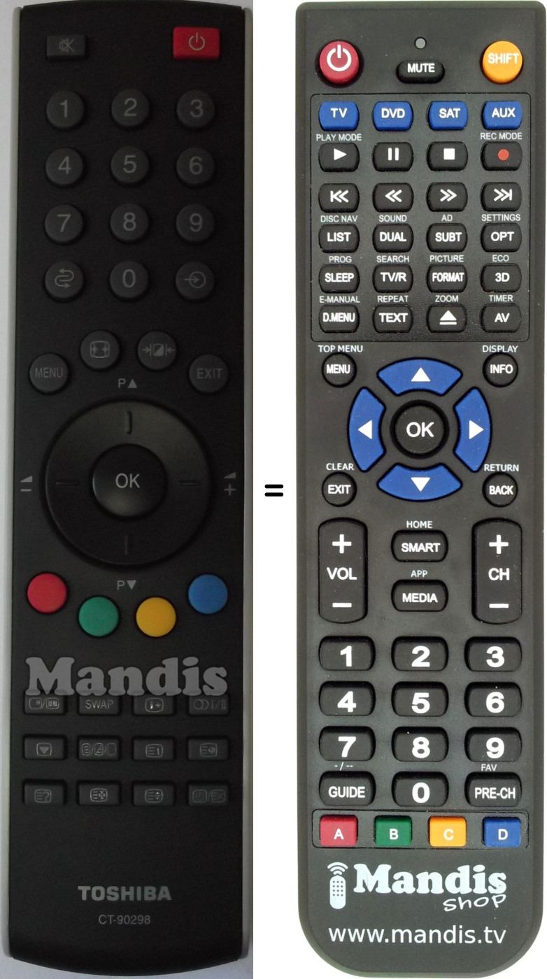 Replacement remote control Hanseatic CT-90298