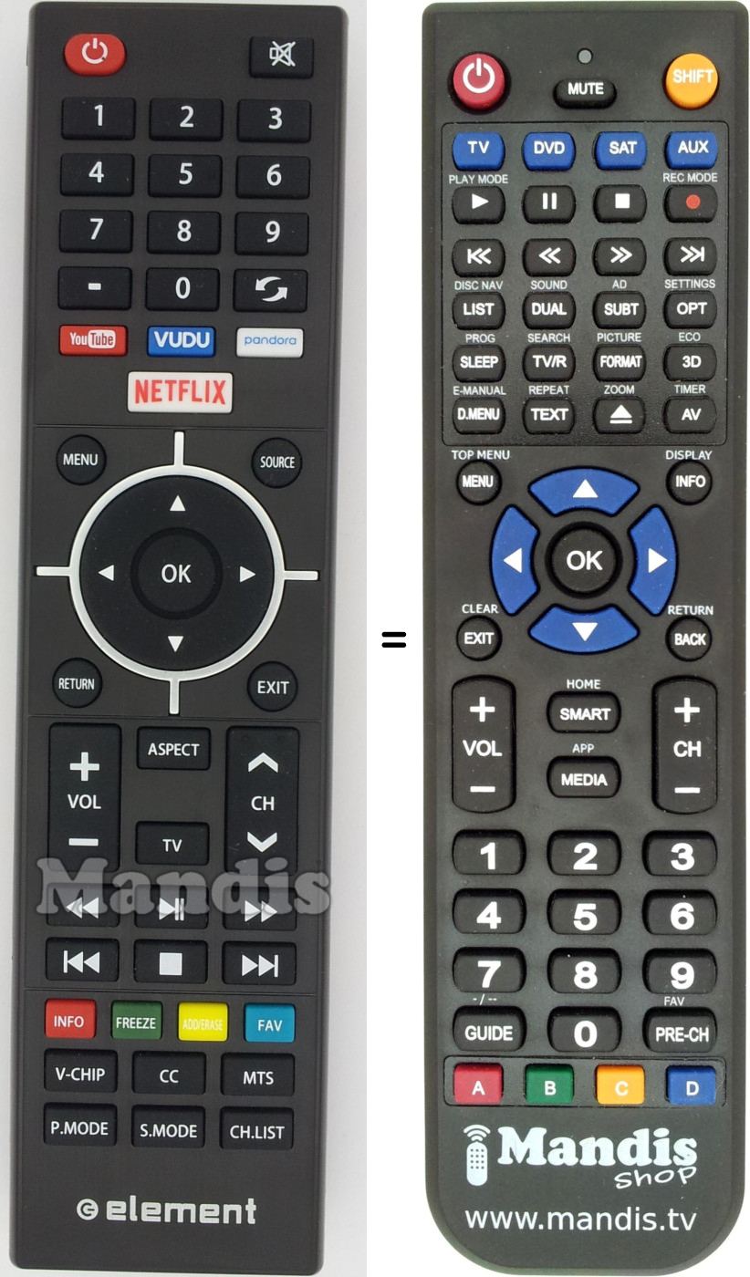 Replacement remote control KY49C-178A