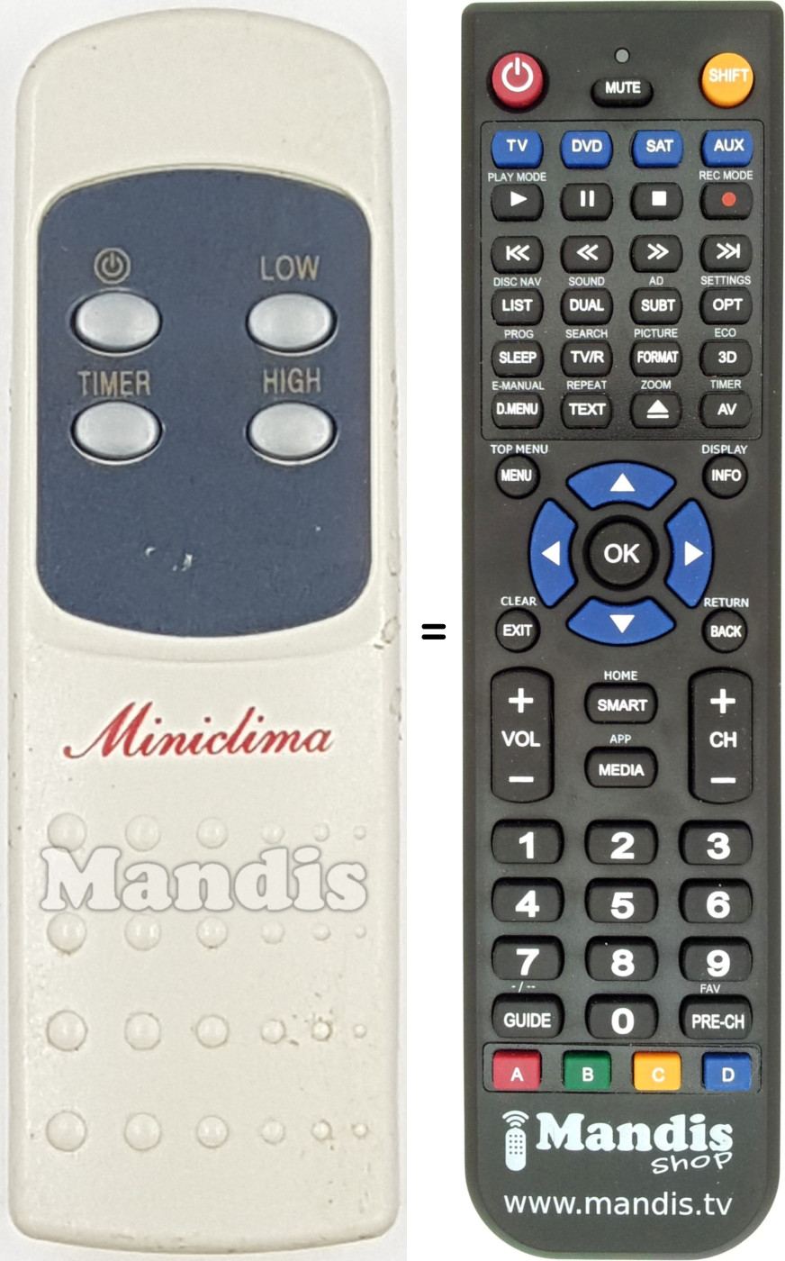 Replacement remote control REMCON2065