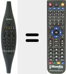 Replacement remote control for TC 1094 (10231320)