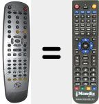 Replacement remote control for 35878650