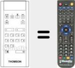 Replacement remote control for RCT 2000 (89280372)