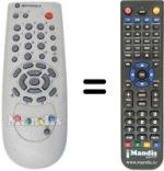 Replacement remote control NUMERICABLE CABLE ESTVIDEO COMMUNICATION
