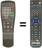 Replacement remote control ID Sat FREE1002