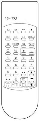 Original remote control ADMIRAL 16 TXT