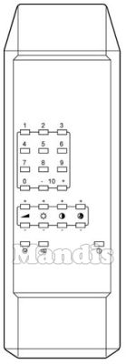 Original remote control PATHÉ CINEMA 20 PROG