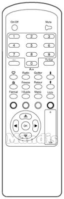 Original remote control AB SAT 350