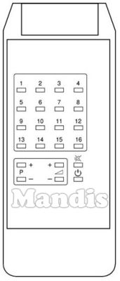 Original remote control PATHÉ CINEMA 36 SERIES
