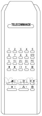 Original remote control PATHÉ CINEMA 83 SERIES