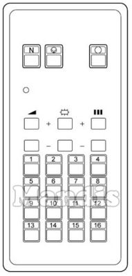 Original remote control ADMIRAL IB 16