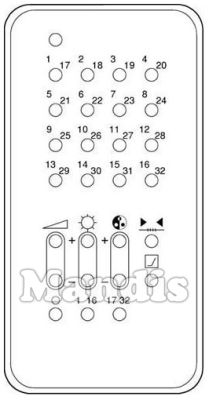 Original remote control ADMIRAL IR 320