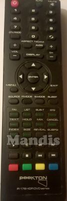 Original remote control PEEKTON IR 179HDRDVD series