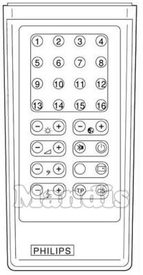 Original remote control PHONOLA RC IV 16 FACH