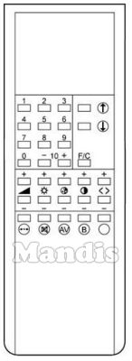 Original remote control PATHÉ CINEMA 39 CANAUX