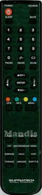 Original remote control SUPRATECH Ares (S1502T)