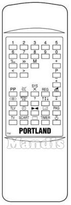 Original remote control PORTLAND T 32