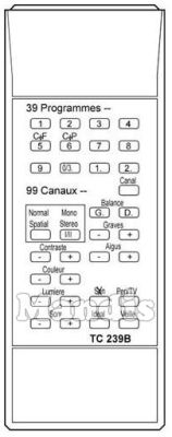 Original remote control OCEANIC TC 239 B