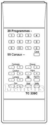 Original remote control OCEANIC TC 339 C