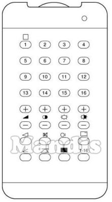 Original remote control ADMIRAL TRD