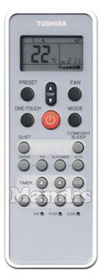 Original remote control TOSHIBA RAS107SKVE3