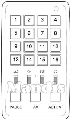 Original remote control ADMIRAL UP 16