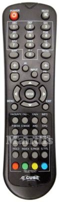 Equivalent remote control @CUBE KTV 67