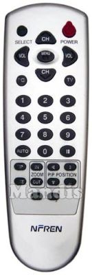 Equivalent remote control NFREN NF 1700