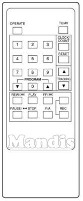 Equivalent remote control PCM VH 201 A