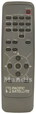 Equivalent remote control PACIFIC SATELLITE DSR 2800 CI