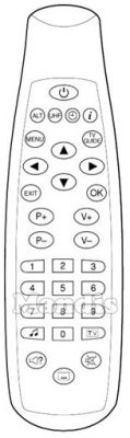 Equivalent remote control PANASAT SRD520