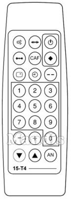 Equivalent remote control Philco 15T4