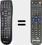 Replacement remote control for Mediadisk ZX