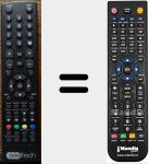 Replacement remote control for ST2610DHD