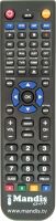 Replacement remote control MARVEL LOUIS DVD-MLA54