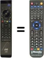 Replacement remote control JVC LT-37HB1SU / AX