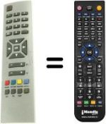 Replacement remote control Euroline RC1241