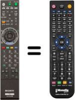 Replacement remote control Sony KDL-40CX525