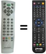 Replacement remote control Grundig LCD 51-7410TOP