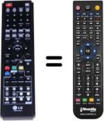 Replacement remote control LG HRT403DA