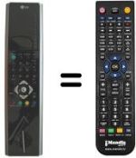 Replacement remote control LG 6710V00125D