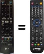Replacement remote control LG AKB72197601