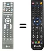 Replacement remote control LG 42LC7D