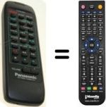 Replacement remote control Panasonic EUR643820