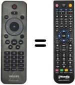 Replacement remote control Philips DVP3980