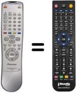 Replacement remote control Pioneer PDP433HDE