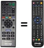 Replacement remote control Sony BDP-S580