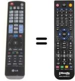 Replacement remote control HVS57371