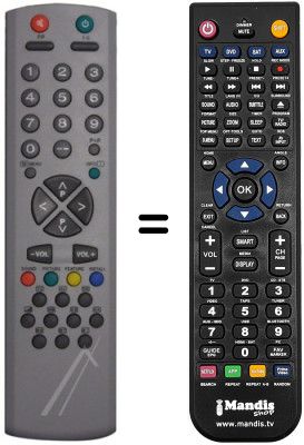 Replacement remote control Techwood TK2907RF